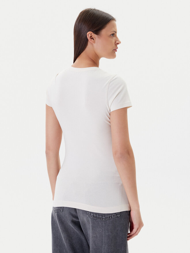 Guess Guess Marškinėliai W5YI46 J1314 Écru Slim Fit