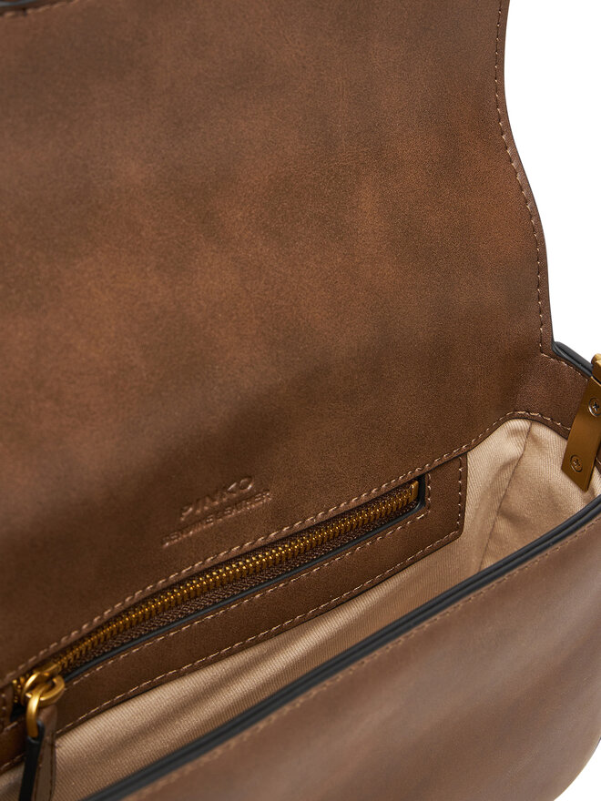 PINKO Bolso PINKO Love One Mini Slouchy Fl PE 25 PLTT 104340 A2C2 Marrón