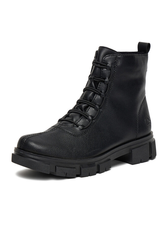 Rieker Schnürschuhe Rieker Y7150-00 Schwarz