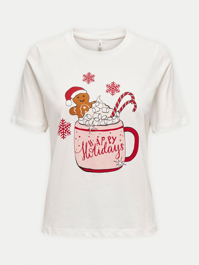 ONLY ONLY Camiseta Rosie 15332339 Blanco Regular Fit
