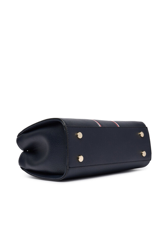 Tommy Hilfiger Handtasche Tommy Hilfiger Th Daily Mini Tote Corp AW0AW18642 Dunkelblau