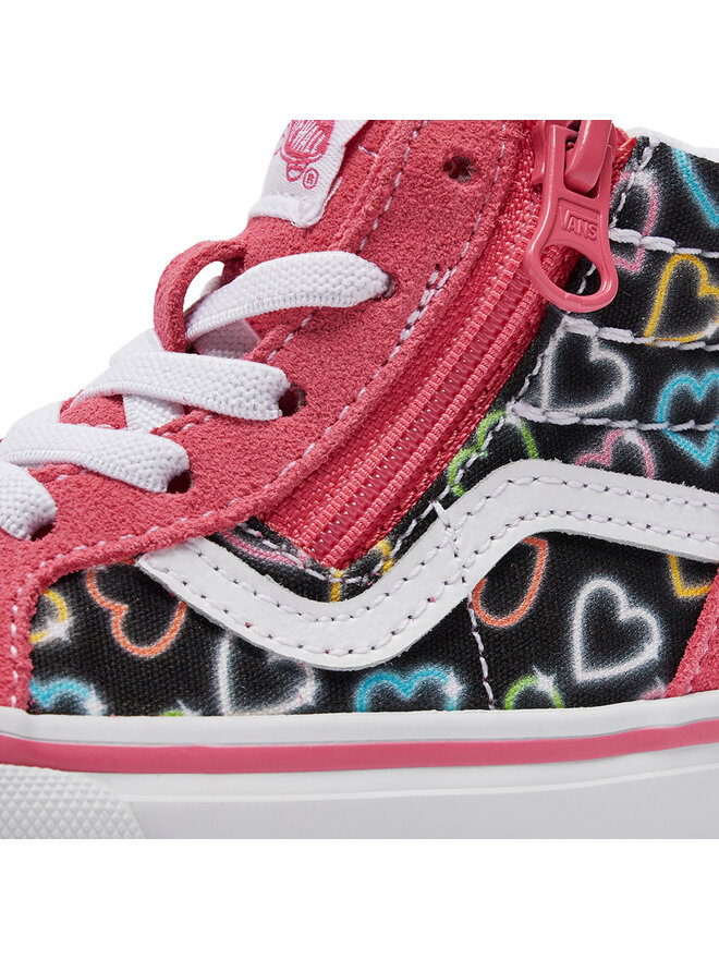 Red high top vans girls best sale