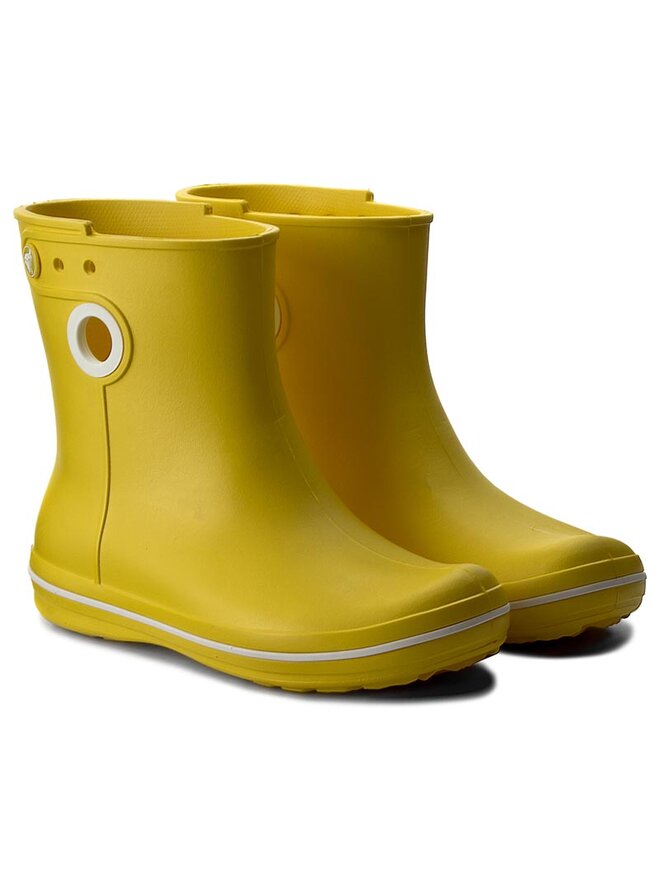 Bottes de pluie Crocs Jaunt Shorty Boot W 15769 Jaune chaussures