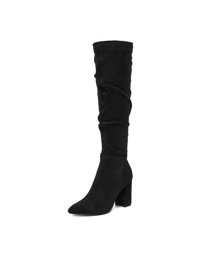DeeZee Kozačky DeeZee SQ856-2-BLACK SU Černá