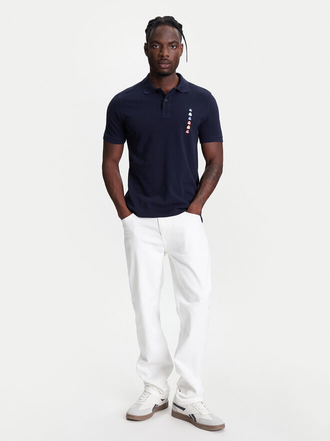 United Colors Of Benetton United Colors Of Benetton Polo marškinėliai 3089U302J Tamsiai mėlyna Regular Fit
