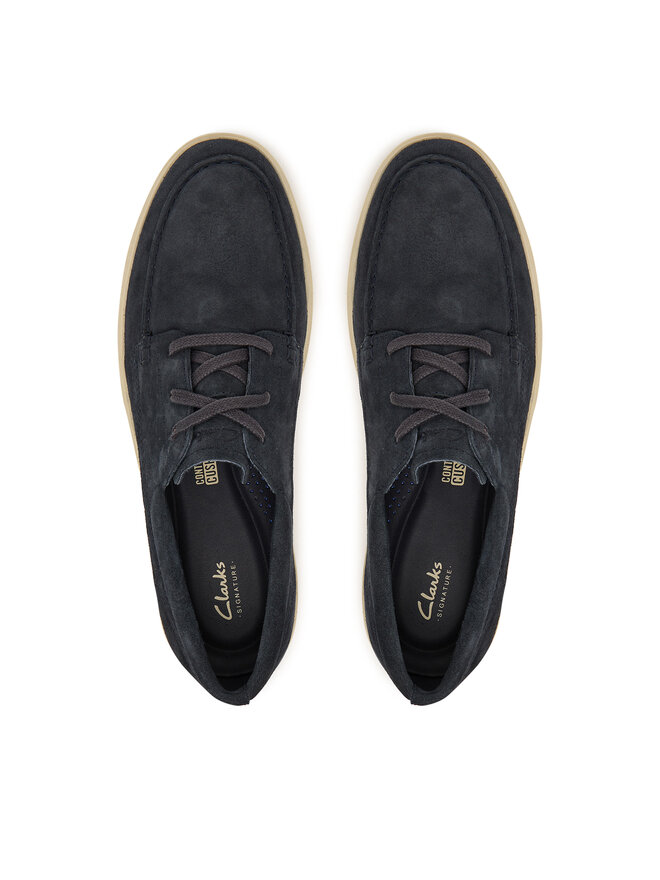 Clarks Туфлі Clarks Lockford Boat 26186188 Cиній