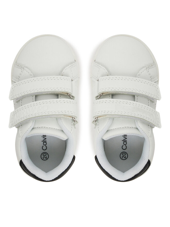 Calvin Klein Jeans Sneakersy Calvin Klein Jeans Low Cut Velcro Sneaker V1X9-82074-1355 M Biały