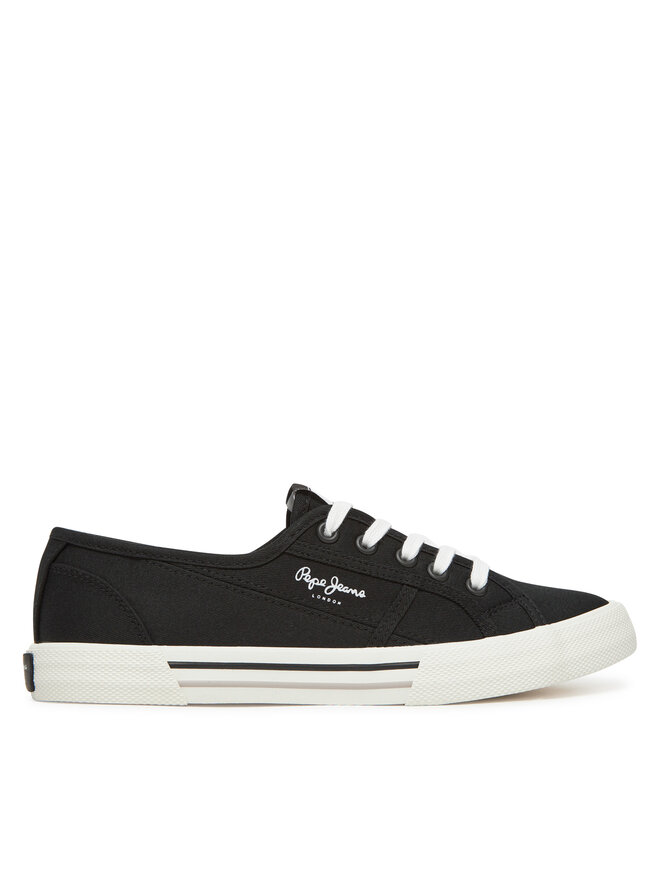 Pepe Jeans Sneakers aus Stoff Pepe Jeans Brady Basic W PLS31287 Schwarz