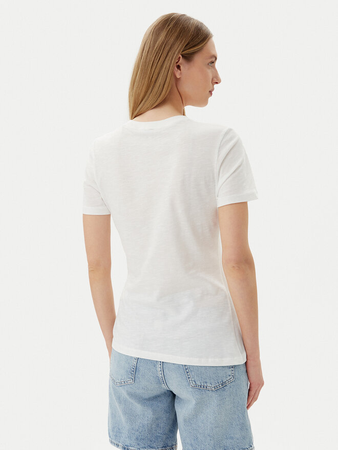Tommy Hilfiger Tommy Hilfiger Camiseta WW0WW44559 Écru Regular Fit