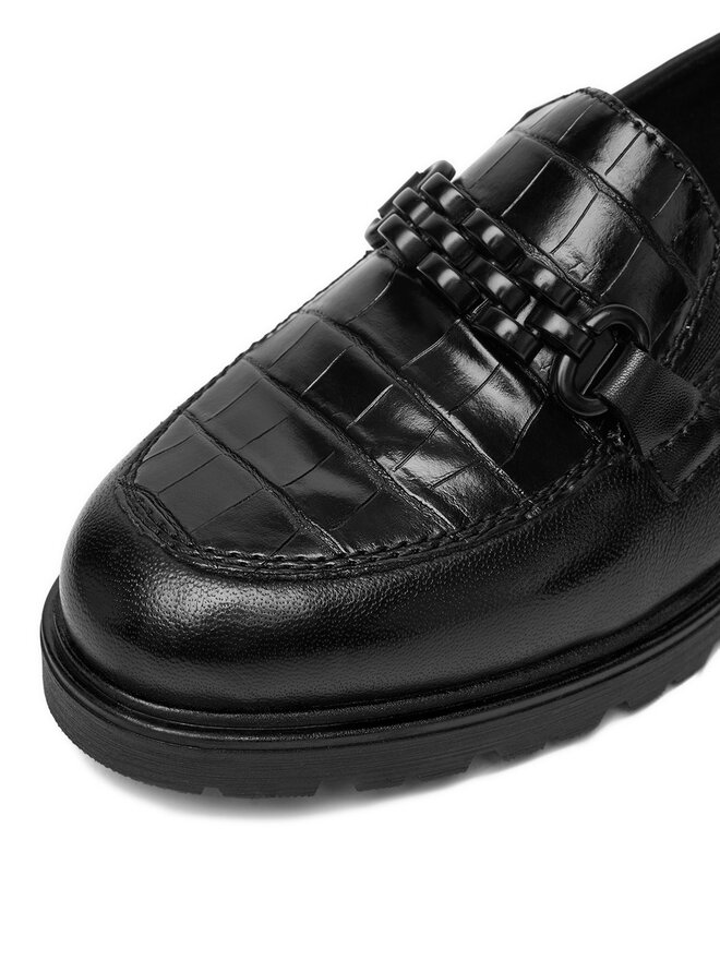 Rieker Loafersy Rieker 45561-01 Czarny