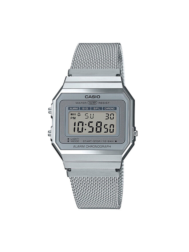 Casio Zegarek Casio Vintage A700WEM-7AEF Srebrny