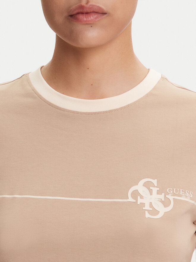 Guess Guess Футболка V5YI01 J1314 Бежевий Regular Fit