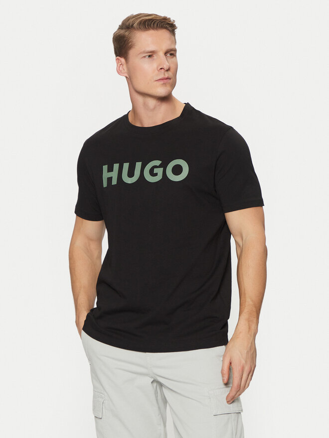 HUGO HUGO T-Shirt Dulivio 50467556 Μαύρο Regular Fit