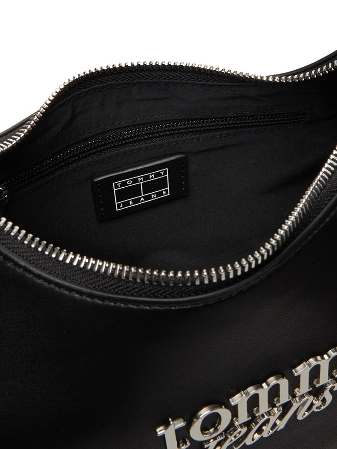 Tommy Jeans Handtasche Tommy Jeans Tjw Bold Script Shoulder Bag AW0AW17895 Schwarz