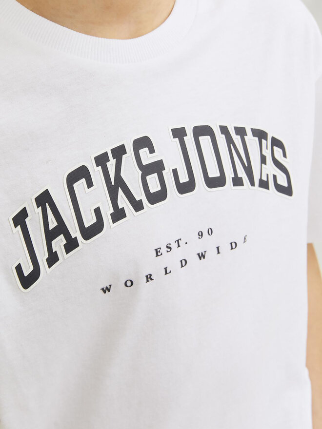 Jack&Jones Junior Jack&Jones Junior Camiseta Caleb 12258924 Blanco Relaxed Fit