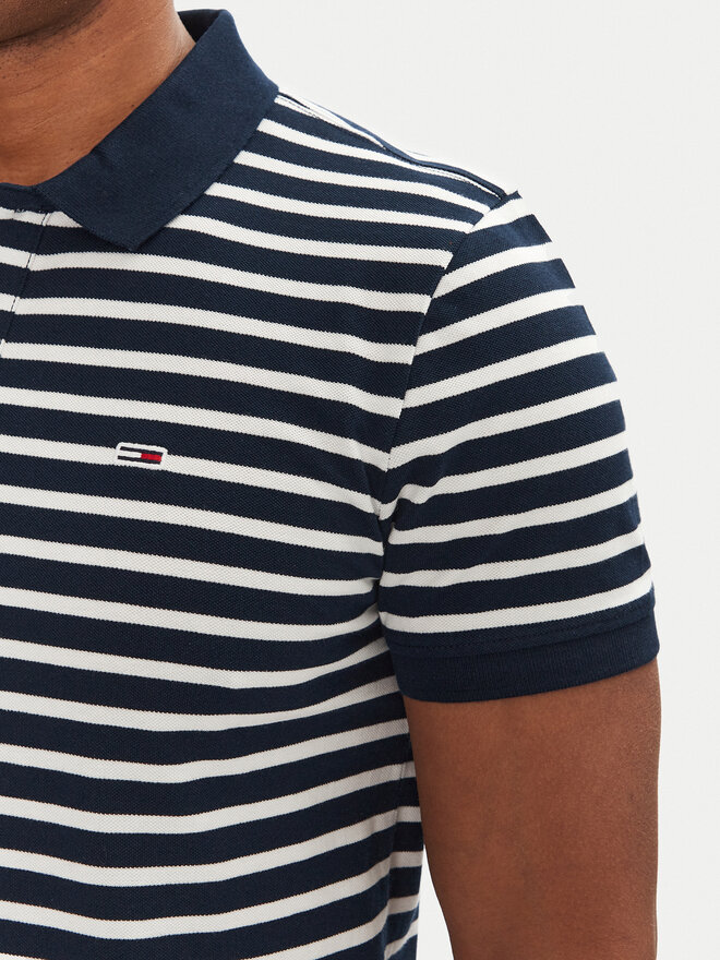 Tommy Jeans Tommy Jeans Polo marškinėliai DM0DM20676 Tamsiai mėlyna Slim Fit
