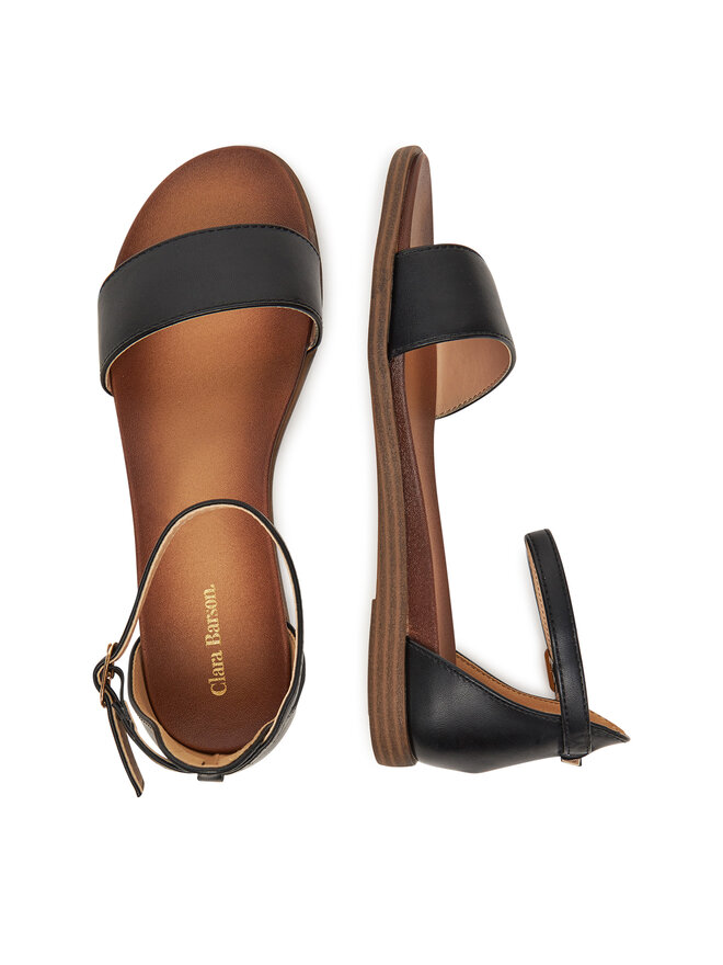 Clara Barson Σανδάλια Clara Barson MAGNA WS5811-01 Μαύρο