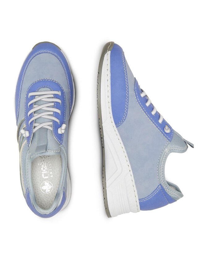 Rieker Sneakersy Rieker N4381-10 Modrá
