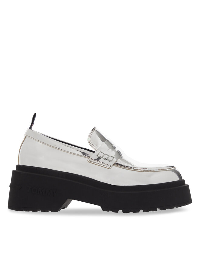 Tommy Jeans лоуфъри с дебела подметка Tommy Jeans Tjw Chunky Metallic EN0EN02321 Сребрист