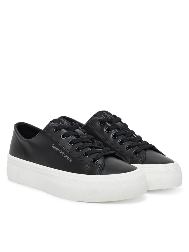 Calvin Klein Jeans Sneakers Calvin Klein Jeans Vulc Flatform Low Mg Lth YW0YW01771 Nero