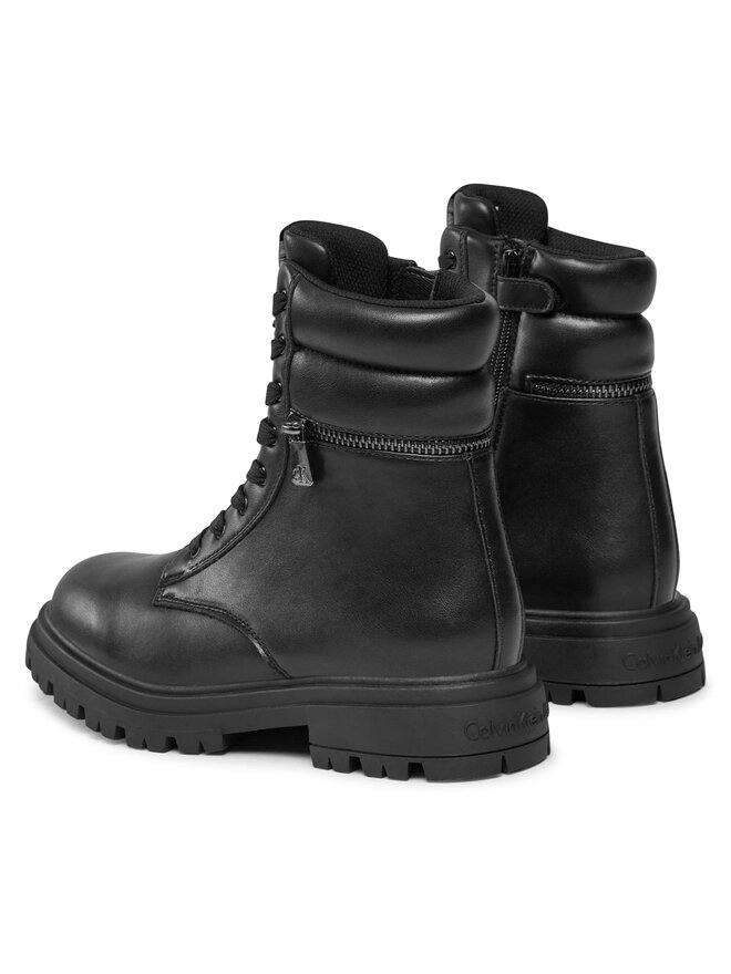 Calvin Klein Jeans Bakancs Calvin Klein Jeans Lace-Up Bootie V3A5-80687-1355 S Fekete