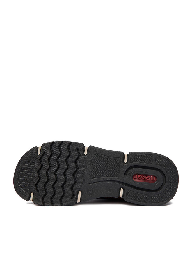 Rieker Schnürschuhe Rieker 45960-35 Dunkelrot