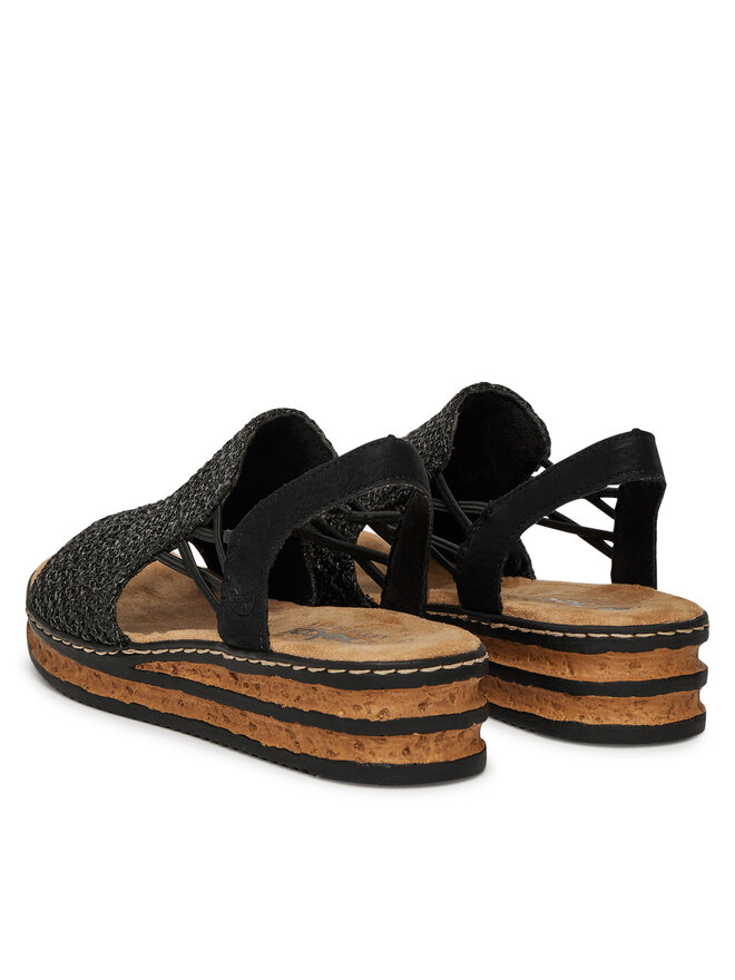 Rieker Basutės Rieker 62941-00 Juoda