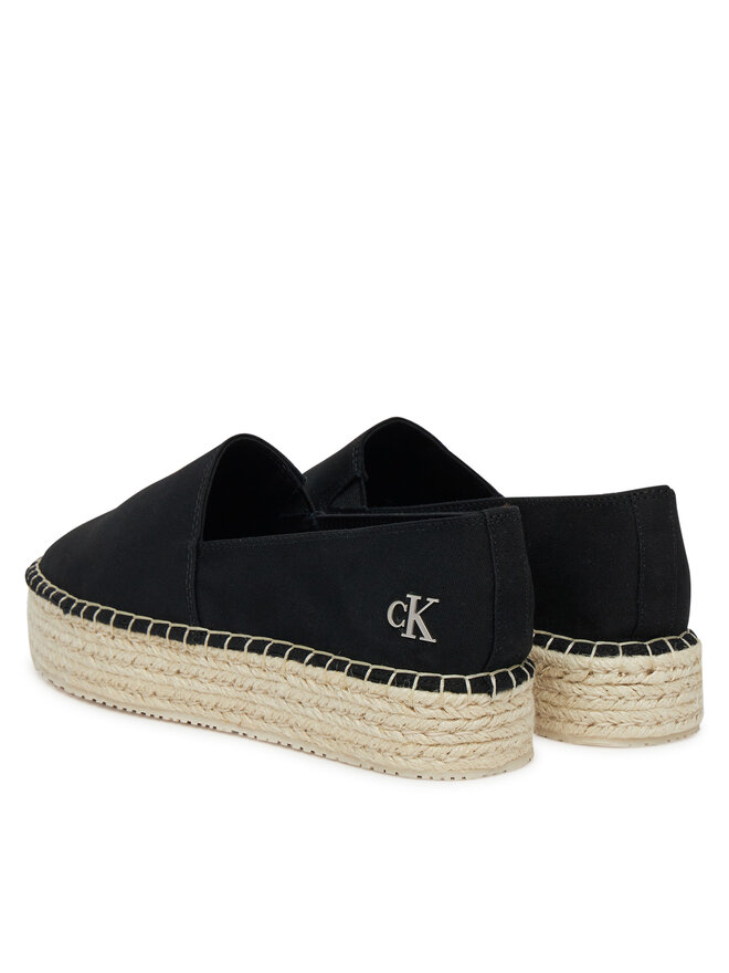 Calvin Klein Jeans Alpargatas Calvin Klein Jeans Flatform Esdparille Mg/Hdw YW0YW01737 Negro