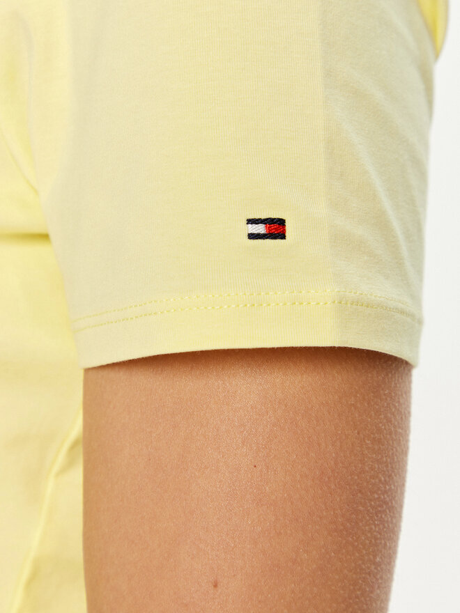 Tommy Hilfiger Tommy Hilfiger Camiseta 1985 WW0WW37877 Amarillo Regular Fit