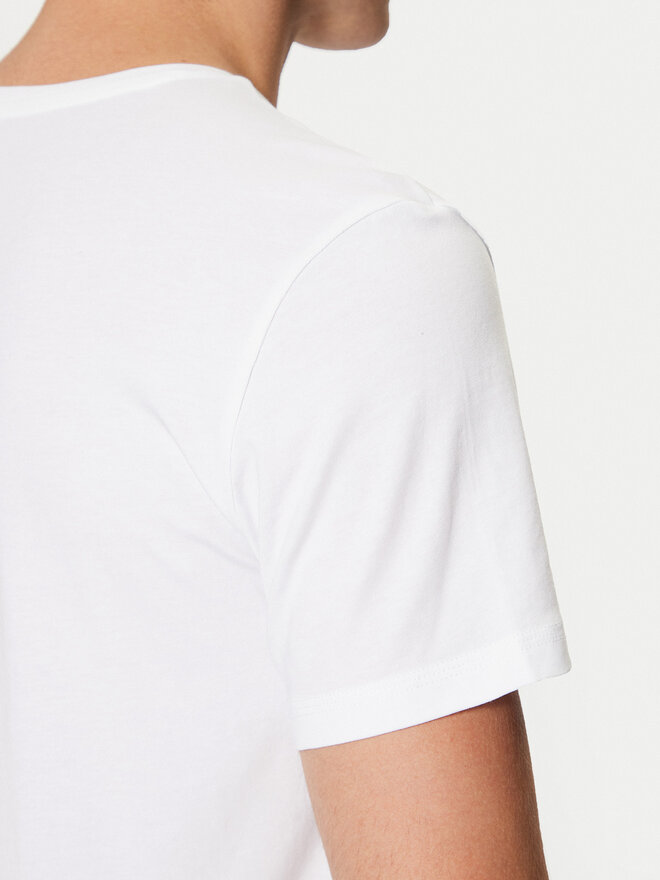 Guess Guess Camiseta Caleb U97M01 KCD31 Blanco Slim Fit