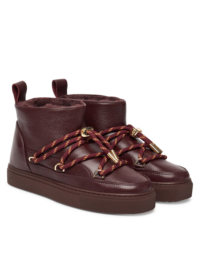 Inuikii Schneeschuhe Inuikii Full Leather Gloss 1001.001.0371 Dunkelrot