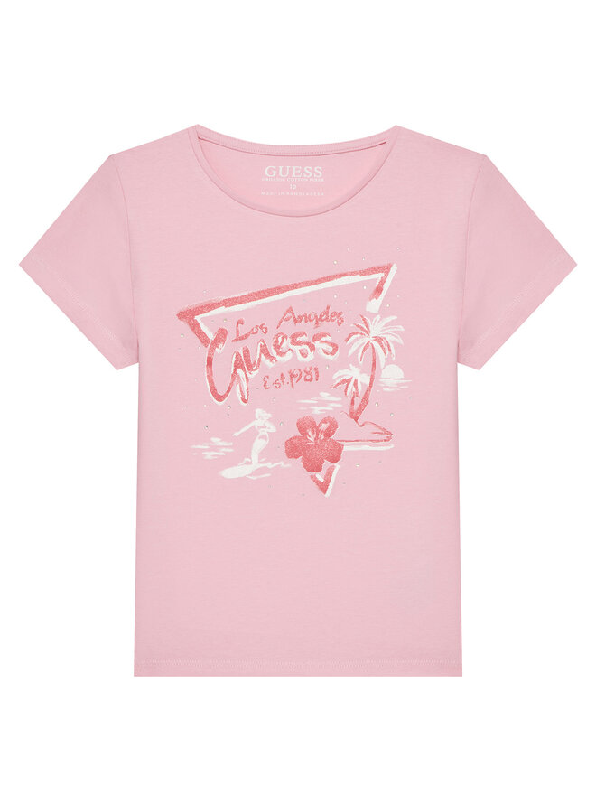 Guess Guess Camiseta J5GI30 K6YW4 Rosa Regular Fit
