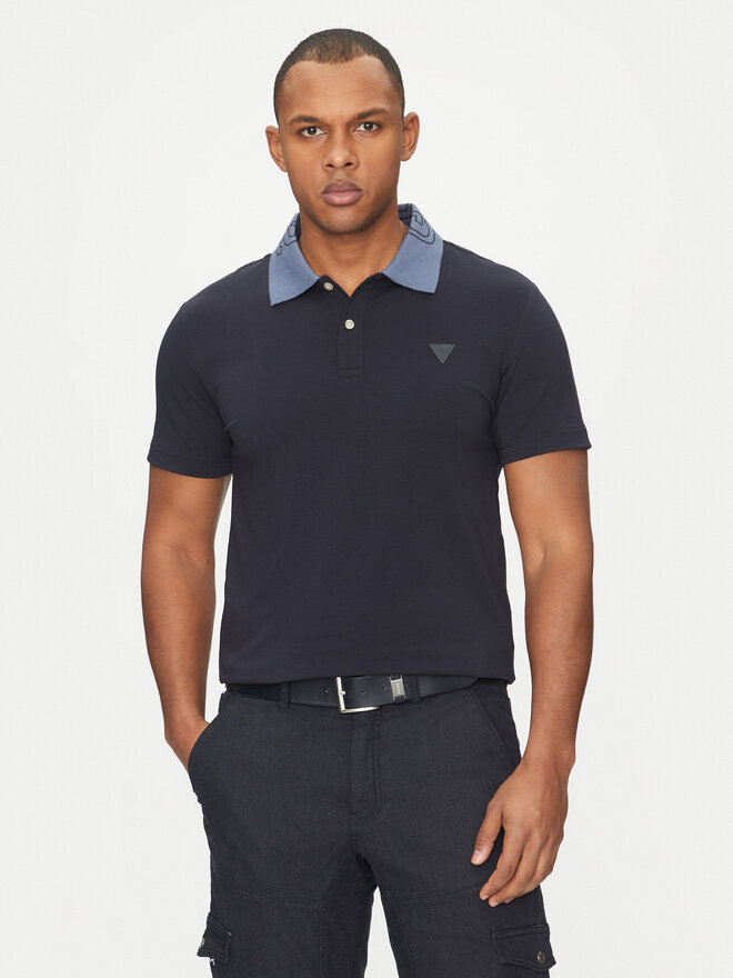 Guess Guess Polo marškinėliai M5GP66 J1314 Mėlyna Regular Fit