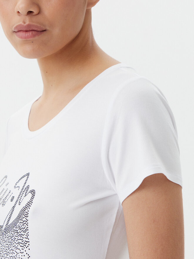 Liu Jo Beachwear Liu Jo Beachwear T-Shirt VA5157 JS360 Λευκό Regular Fit