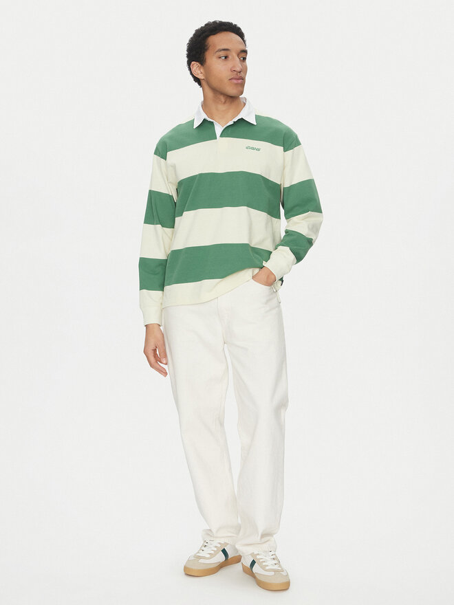 Vans Vans Pólóing Ward Stripe VN000KU8 Zöld Regular Fit