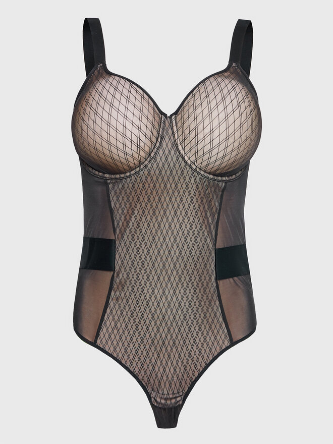 Chantelle Chantelle Боді Smooth Lines C11N70 Чорний