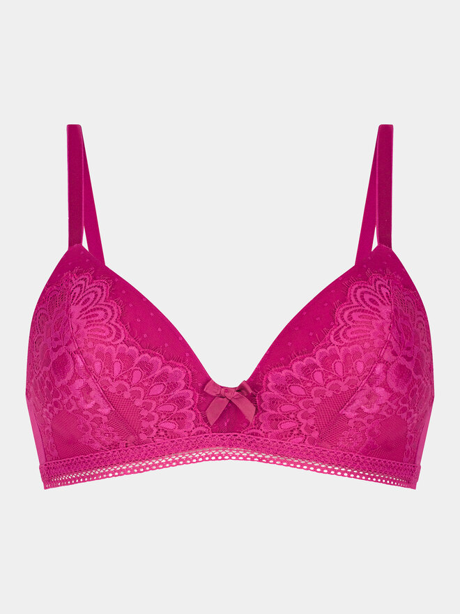 Hunkemöller Hunkemöller Varrásmentes melltartó Bessie Non Wired Low D Pu 202655 Rózsaszín
