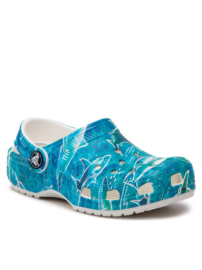 Pantoletten Crocs Classic Pool Party Clog K 207826 Blau | eschuhe.de