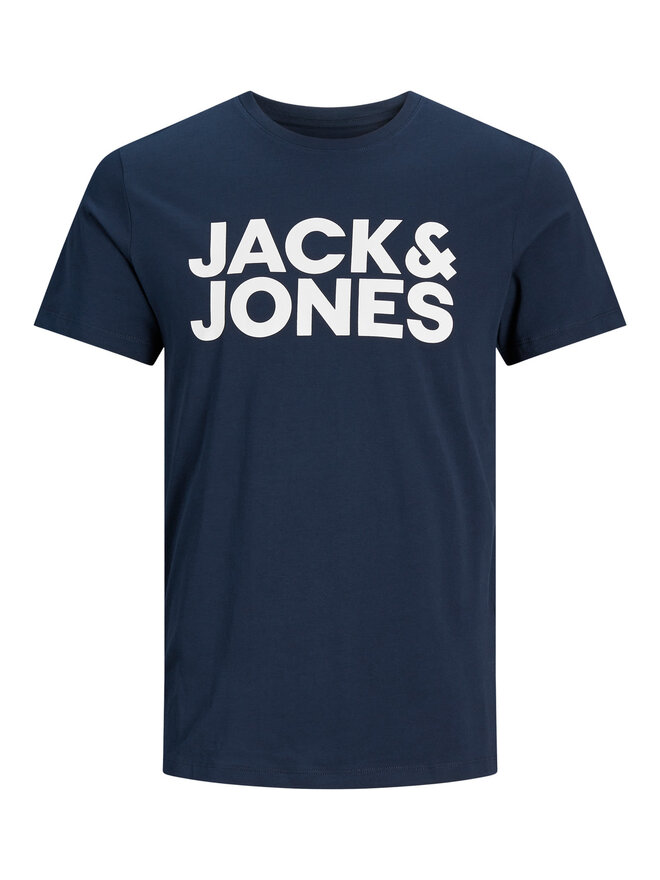 Jack&Jones Jack&Jones Marškinėliai Corp 12151955 Tamsiai mėlyna Slim Fit