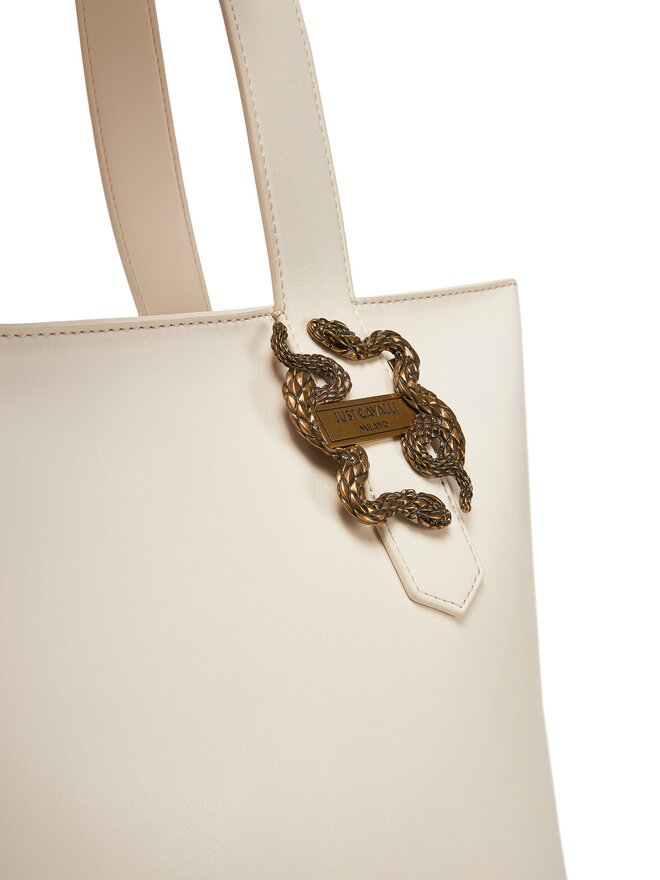 Just Cavalli Τσάντα Just Cavalli Iconic Snakes 78RA4BA5 ZSA89 Λευκό