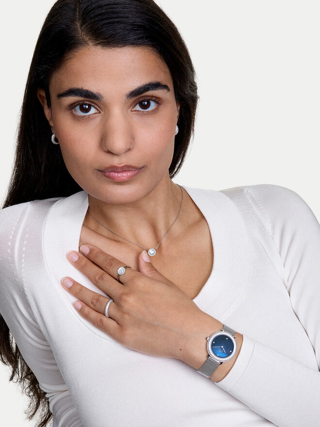 Daniel Wellington Ceas Daniel Wellington Crystalline Bezel 3 DW00100825 Argintiu