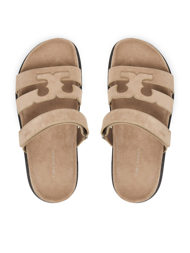 Tory Burch Шльопанці Tory Burch Ines Sport Slide 163481 Світло-коричневий