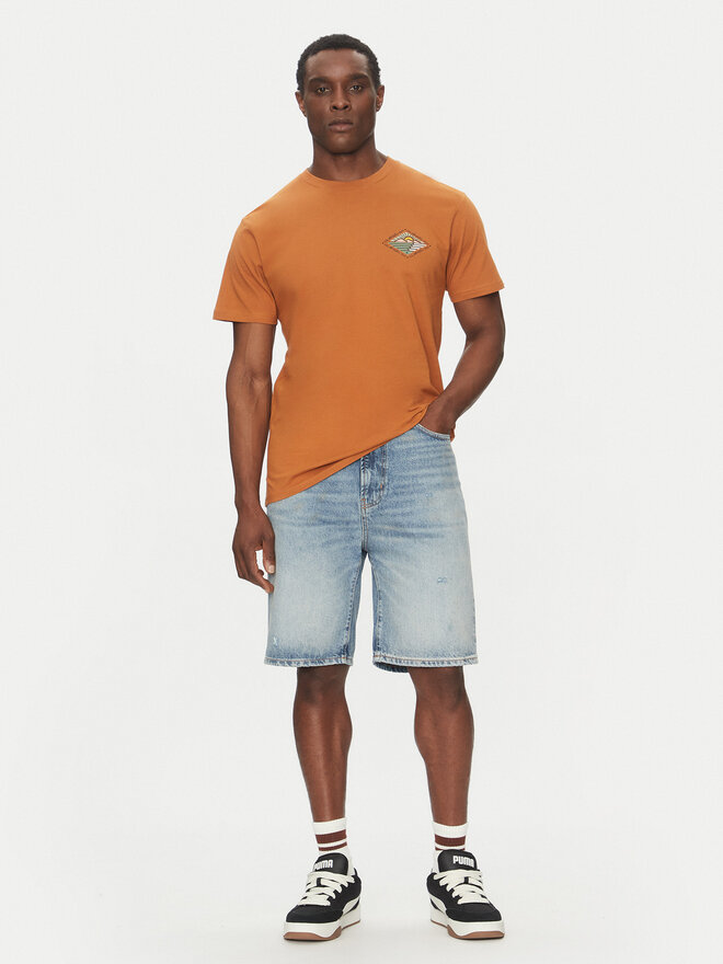 Quiksilver Quiksilver Majica EQYZT08038 Rjava Regular Fit