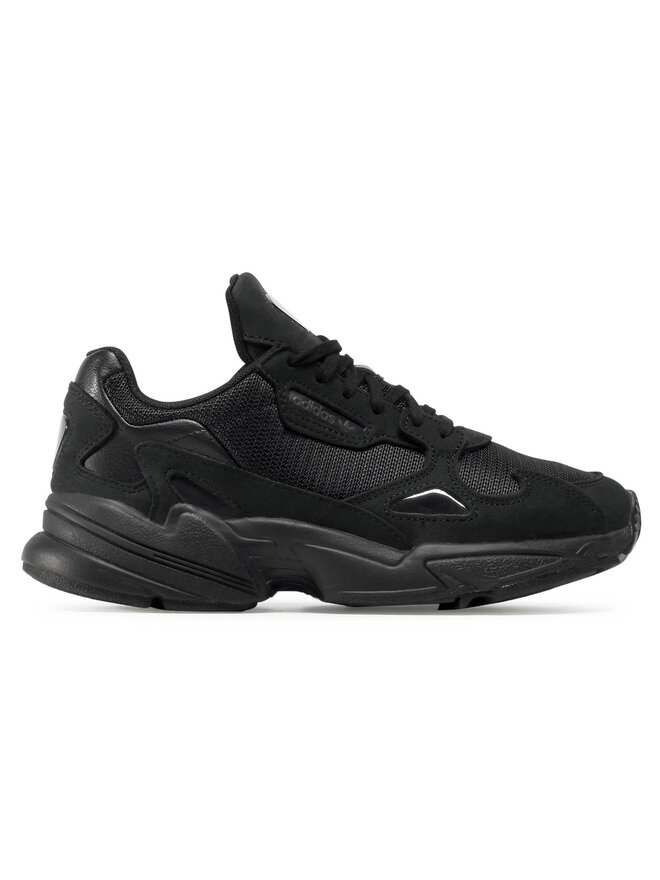 Falcon adidas all black store