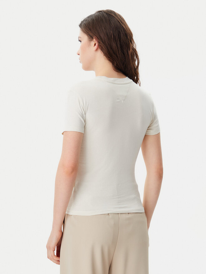 Tommy Jeans Tommy Jeans Marškinėliai Tonal Linear DW0DW20315 Smėlio Slim Fit