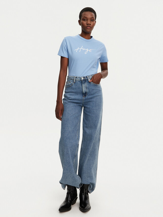 HUGO HUGO Póló Damacia 50535491 Kék Regular Fit