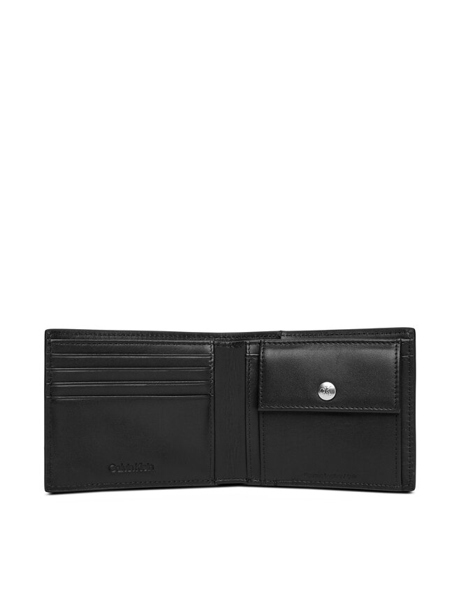 Calvin Klein Μεγάλο Πορτοφόλι Ανδρικό Calvin Klein Jeans Hardware Bifold W/Coin LV04G1082G Μαύρο