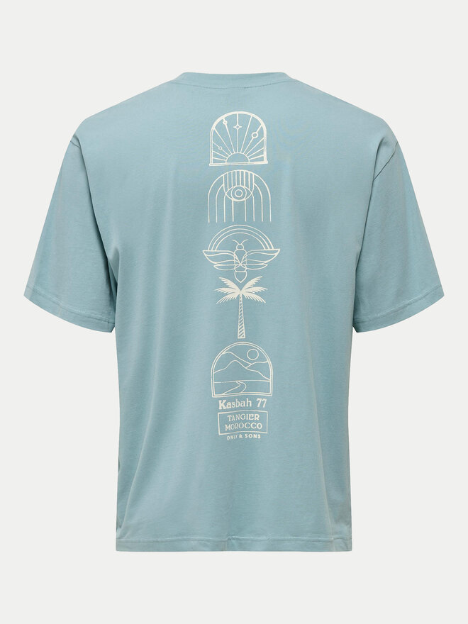 Only & Sons Only & Sons Футболка Malik 22029484 Голубий Relaxed Fit