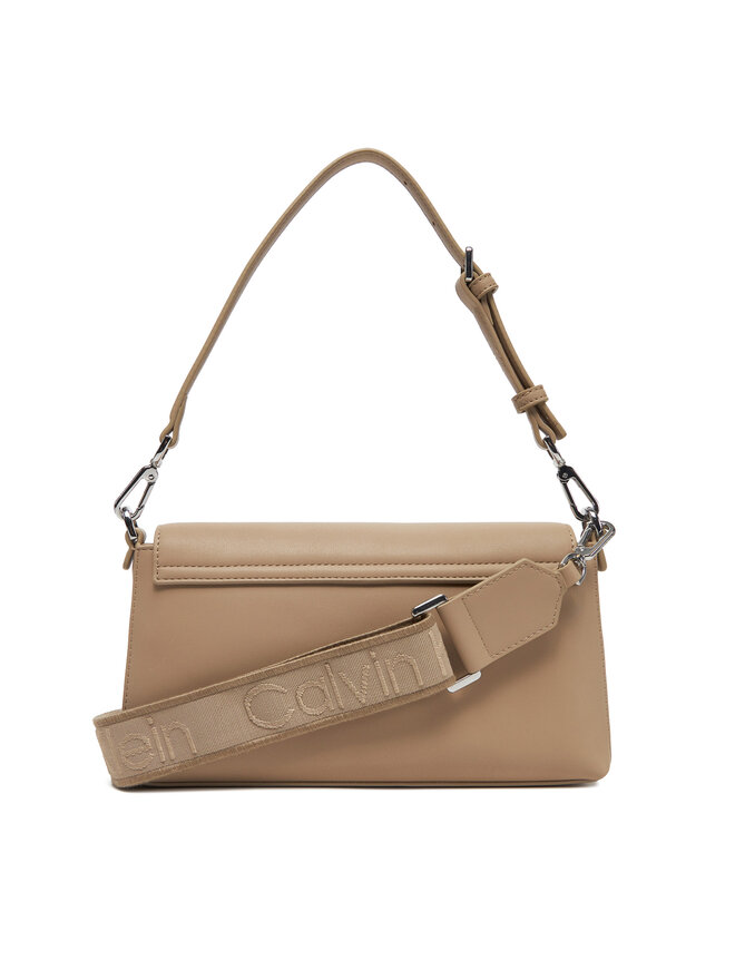 Calvin Klein Borsetta Calvin Klein Ck Must Convertible Shoulder Bag K60K612902 Beige