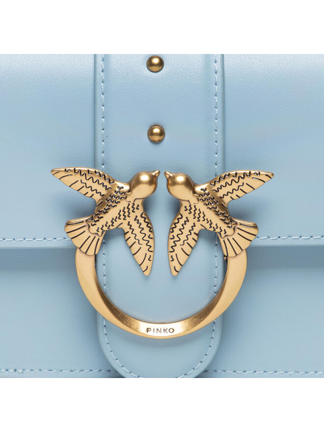 PINKO Handtasche Pinko Love Mini Icon Simply 12 Cl PE 22 PLTT 1P22JK Y7SP Blau